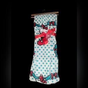 Sanrio Hello Kitty Holiday Christmas Throw Blanket 60" x 70" NEW!
